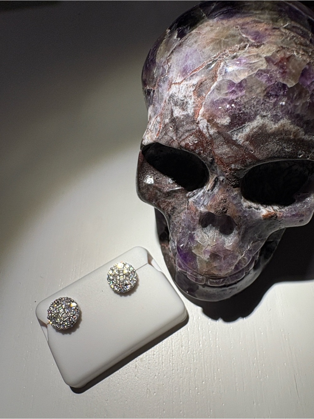 Sterling and Moissanite earrings